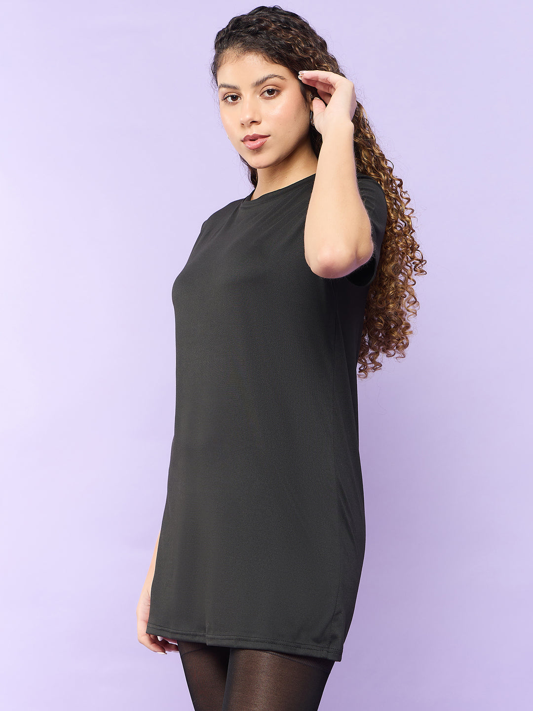 Black Longline T-Shirt