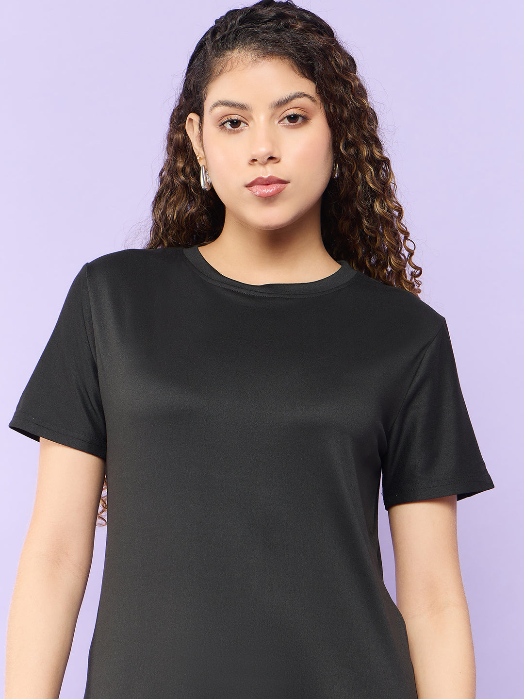 Black Longline T-Shirt