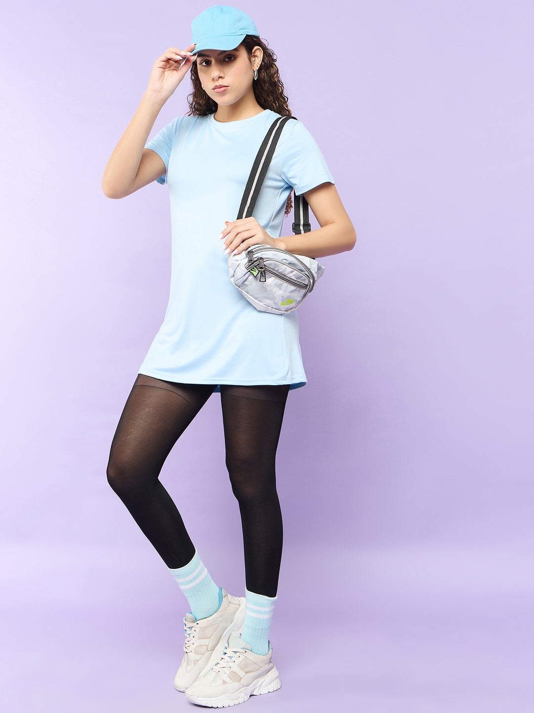 Blue Longline Tee