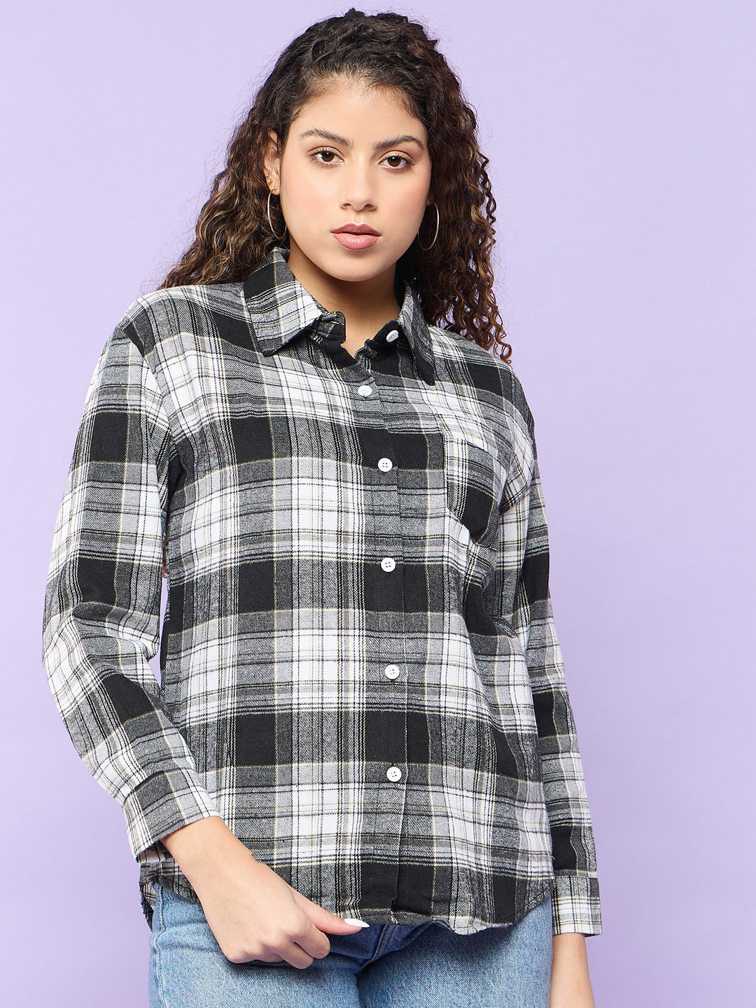 Black Checked Shirt