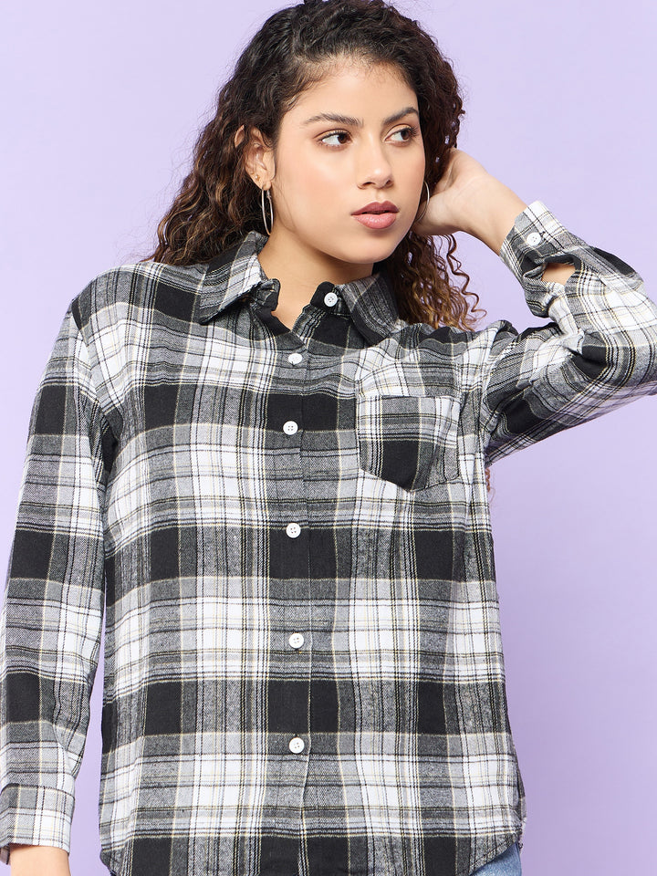 Black Checked Shirt