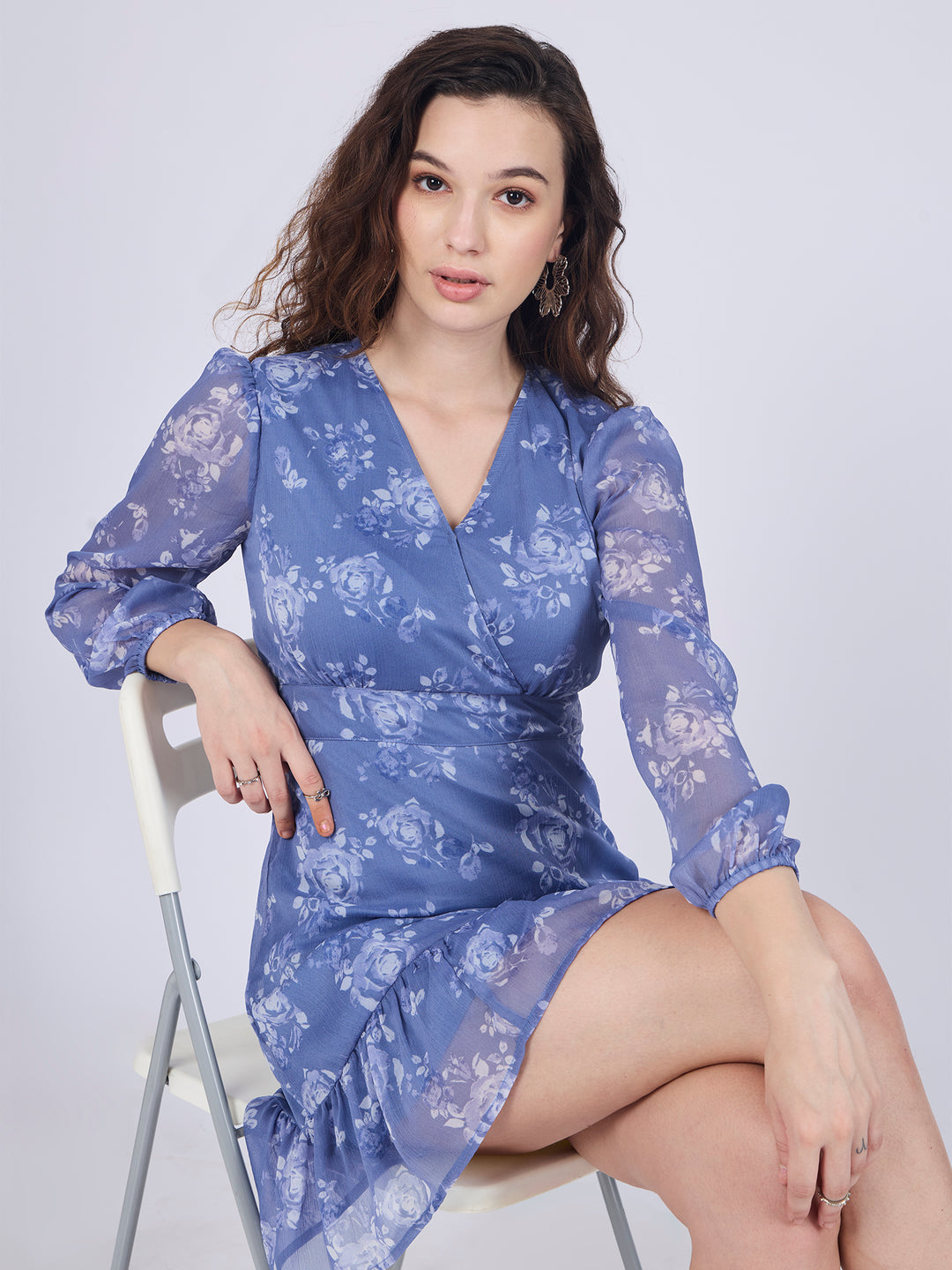 Blue Mini Aline Dress