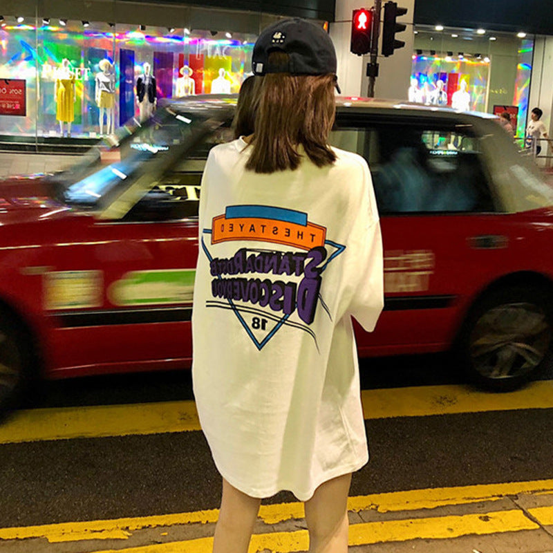 White Graphic Print Tshirt Dress