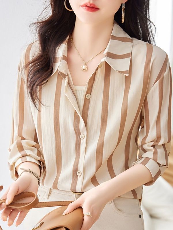 Yellow Striped Button Down Shirt