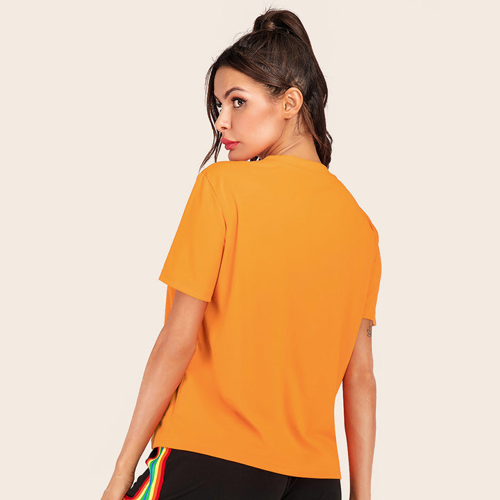 Yellow Typography T-Shirt