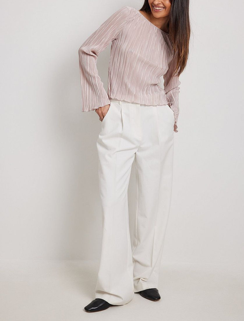 Pink Full Sleeve Back Tie-Up Top