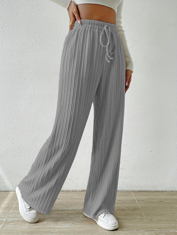 Grey Regular Fit Drawstring Joggers