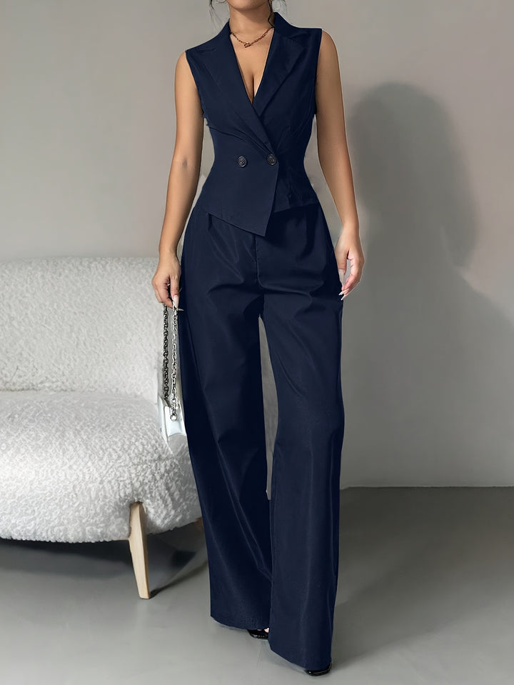 Grey Waist Coat Co-Ord Set