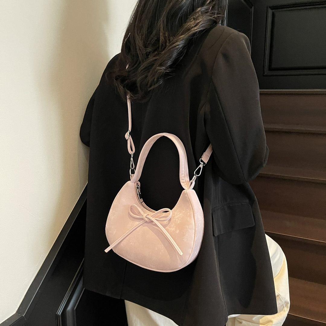 Pink Moon Lit Bow Cross Bag