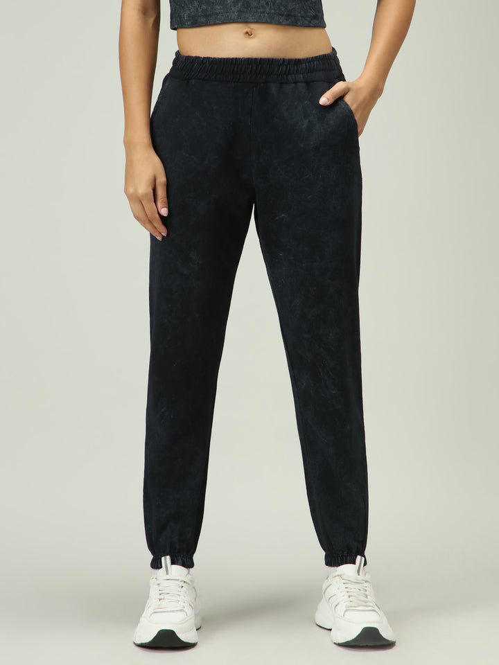 Grey Acid Wash Joggers