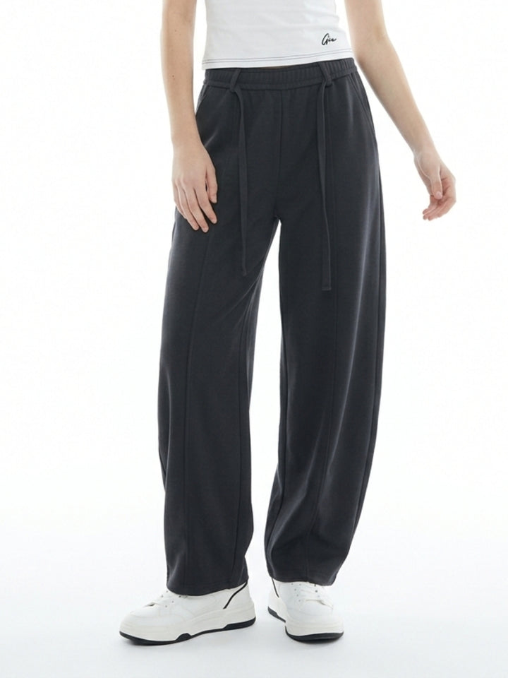 Charcoal High Waist Baggy Pant