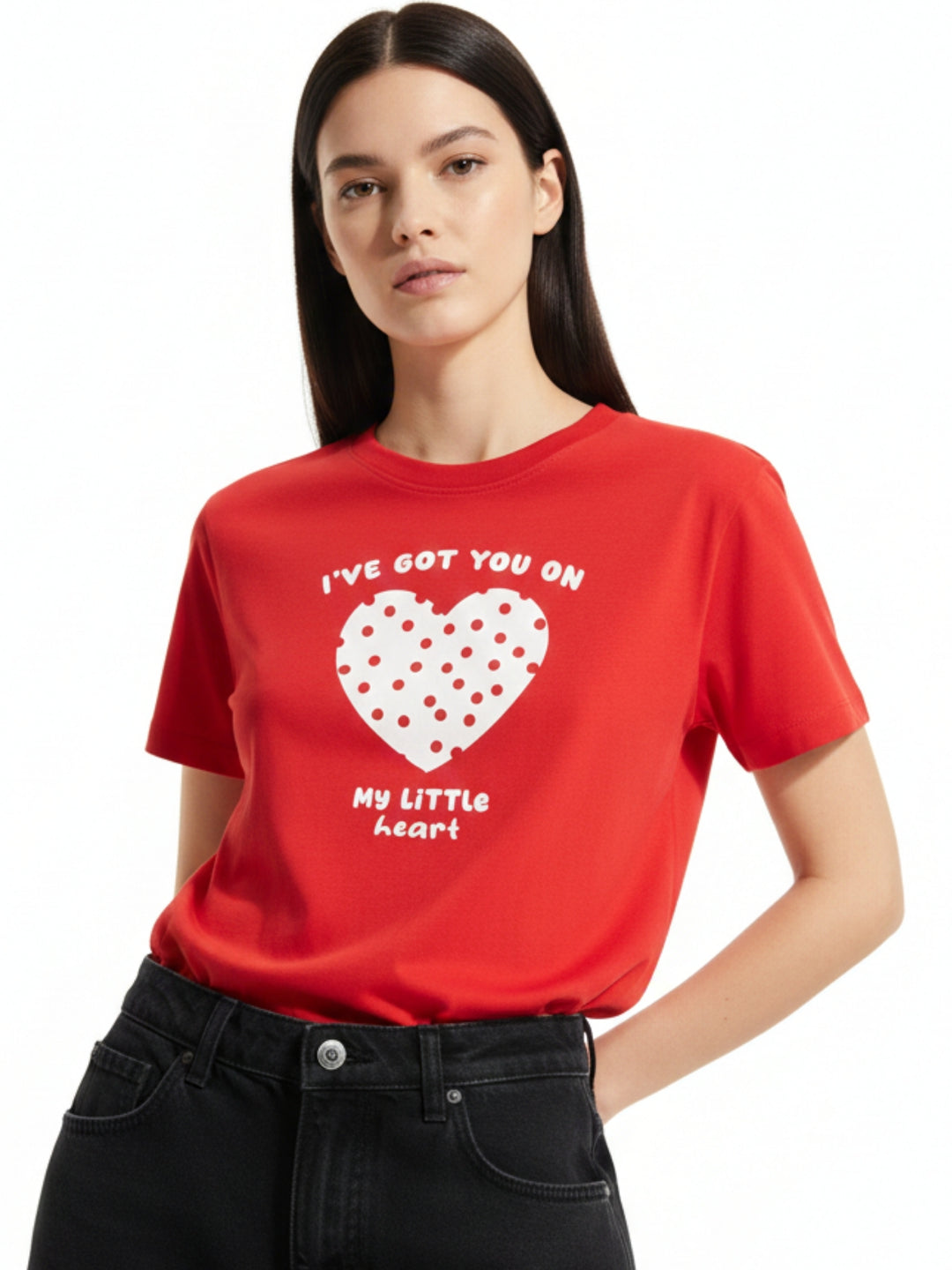 Red Short Sleeves Crew Neck T-Shirt