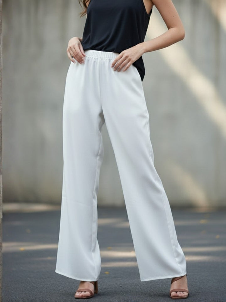 White Wide Leg Pant