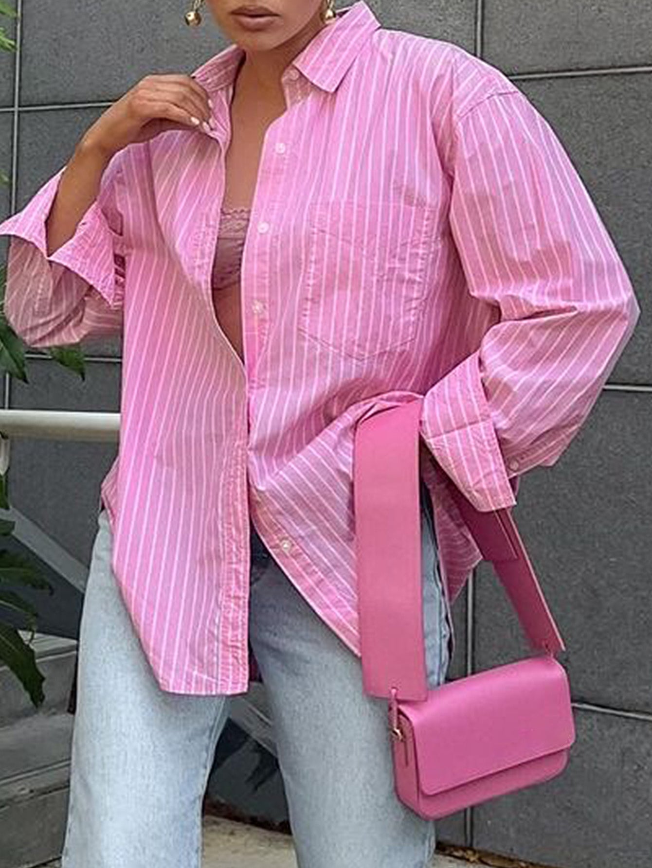 Pink Oversized Vacay Shirt