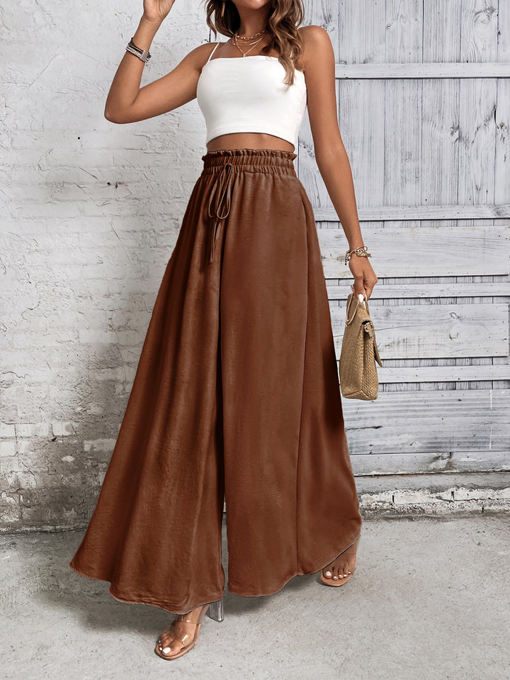Brown Wide Leg Trouser