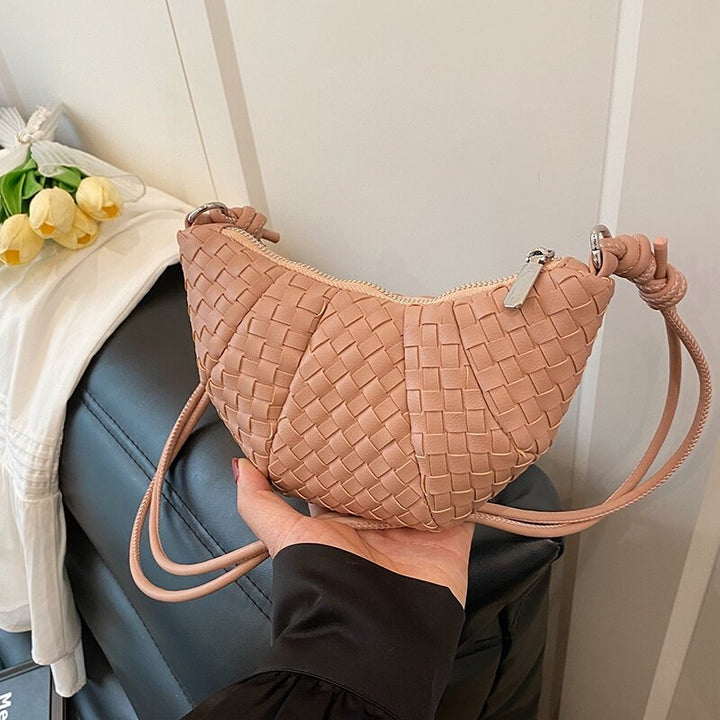 Pink Mini Croissant Sling Bag