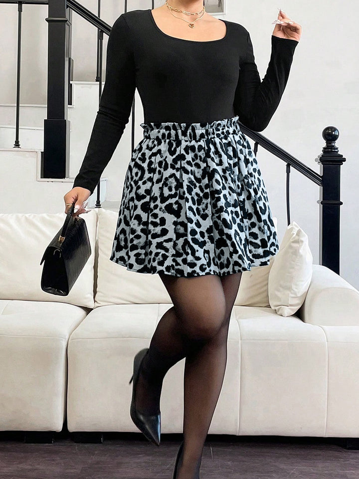 Multi Printed Paper Bag Skirt