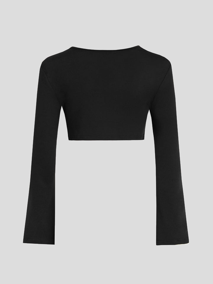 Black Spaghetti Strap Fitted Dress With Crop Shrug