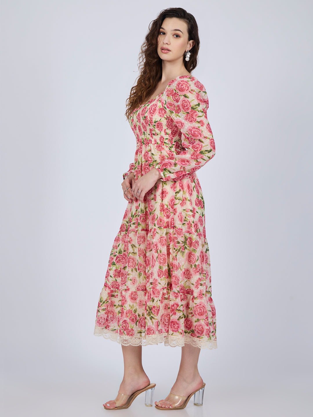 Multi Tiered Midi Dress
