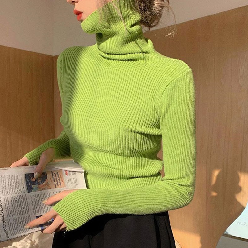 Neon Green High Neck Top