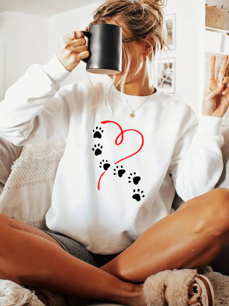 Ivory Graphic Printed Sweatshirt