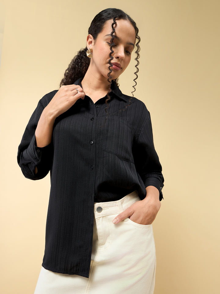 Black Relaxed Fit Shirt