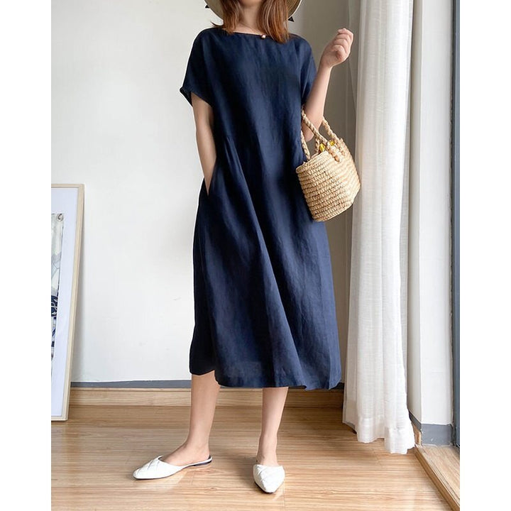 Navy Blue Tee Dress