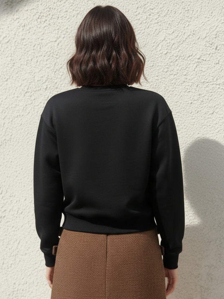 Black Character Graphic Sweatshirt