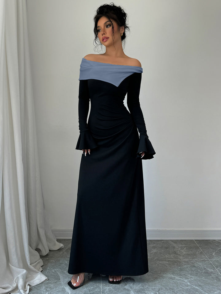Black Full Sleeve Off Shoulder Dress