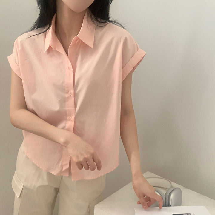 Pink Relaxed Sleeveless Shirt