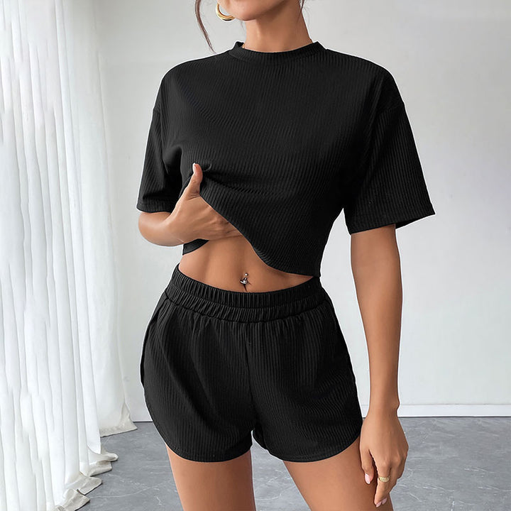 Black Crop Tshirt