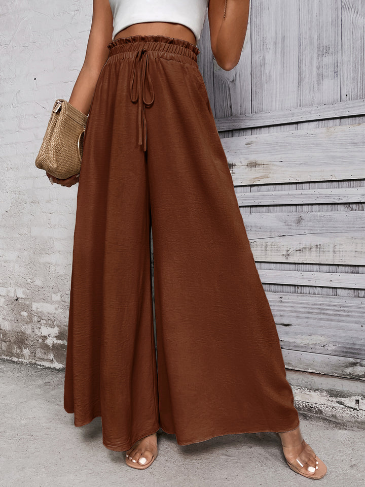 Brown Wide Leg Trouser