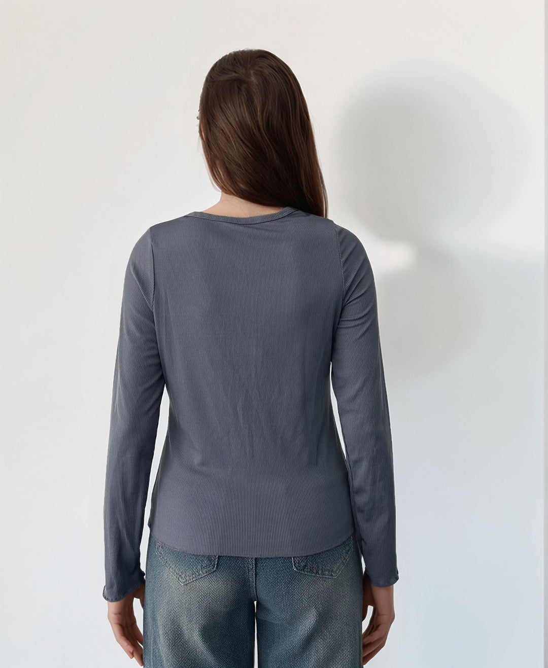 Grey Knit Top