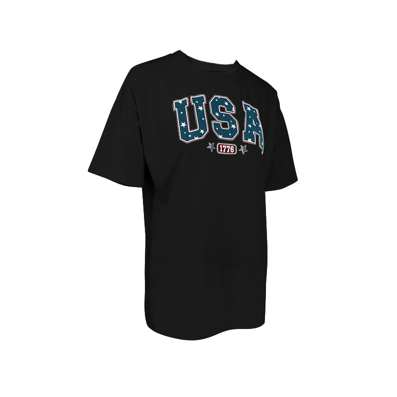 Black Varsity Over-Sized T-Shirt