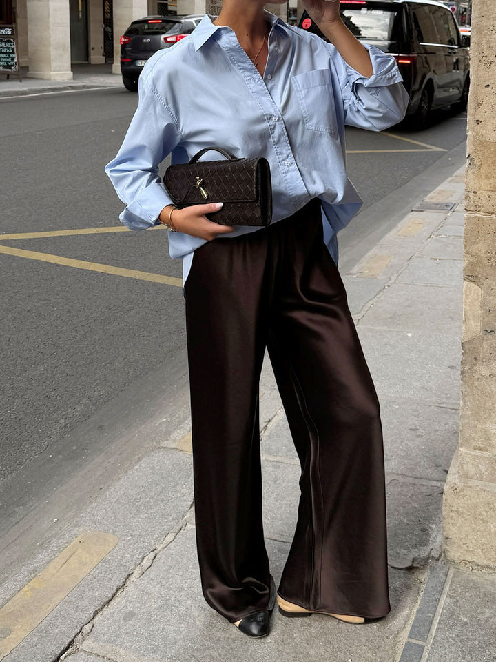 Brown Wide Leg Pant
