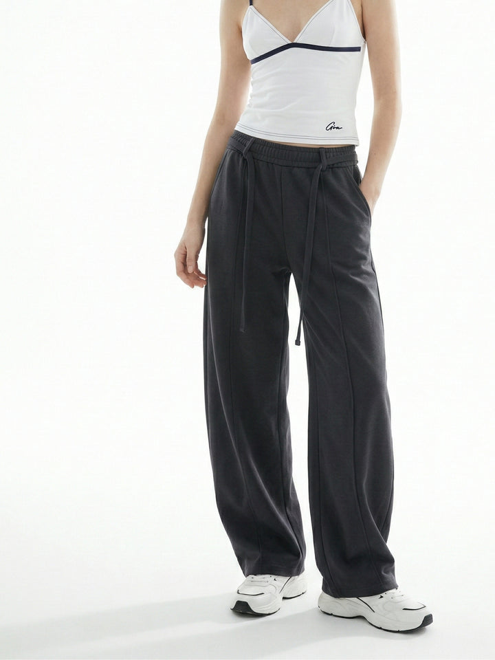 Charcoal High Waist Baggy Pant