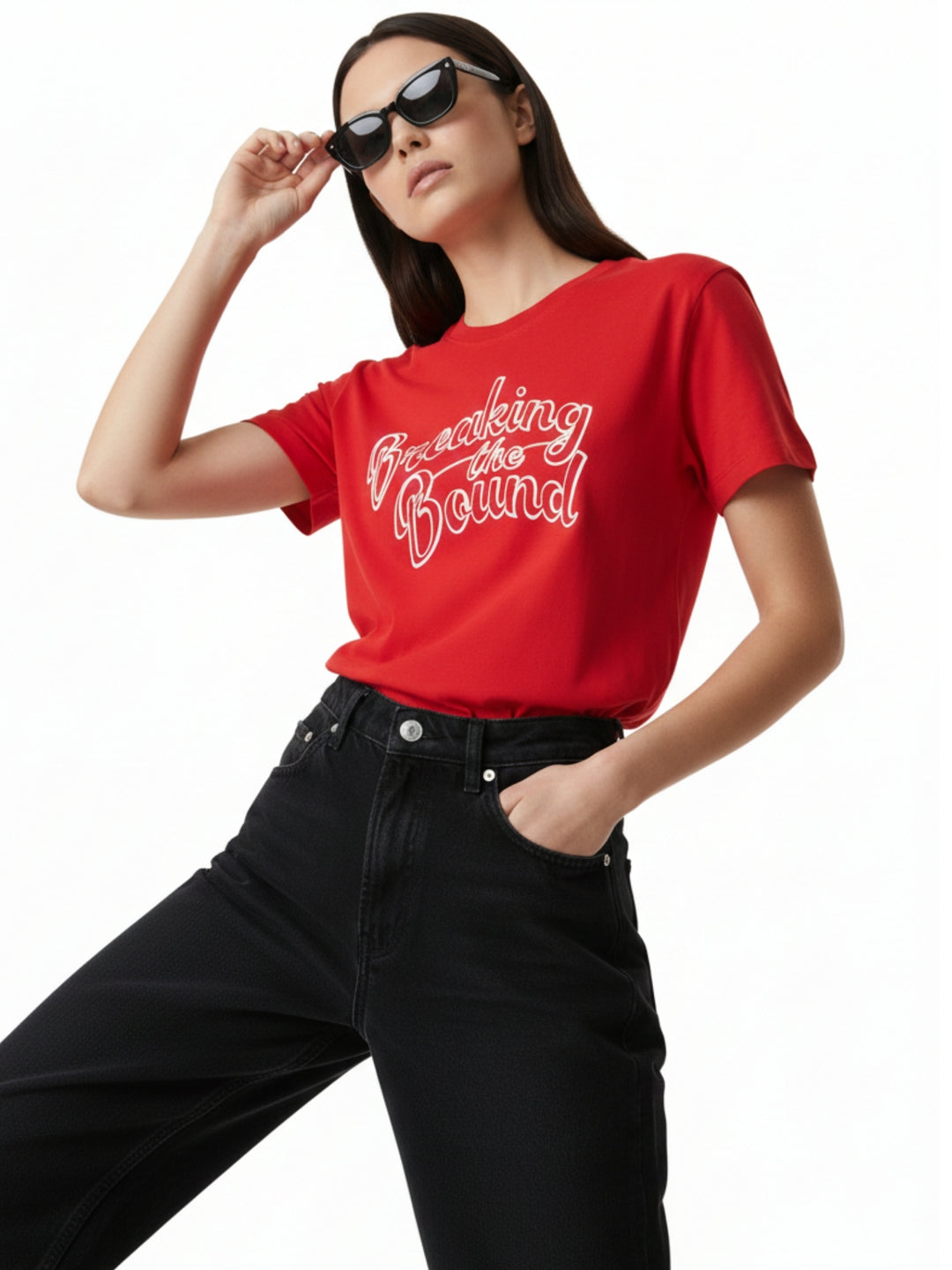 Red Short Sleeves Crew Neck T-Shirt