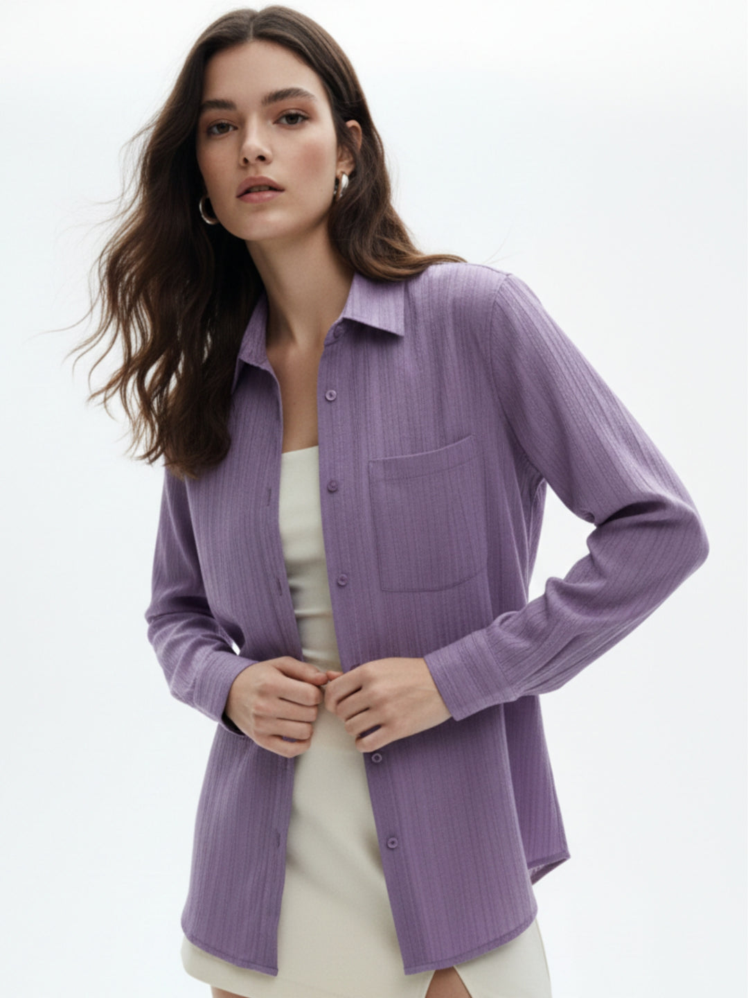 Purple Relaxed Fit Shirt