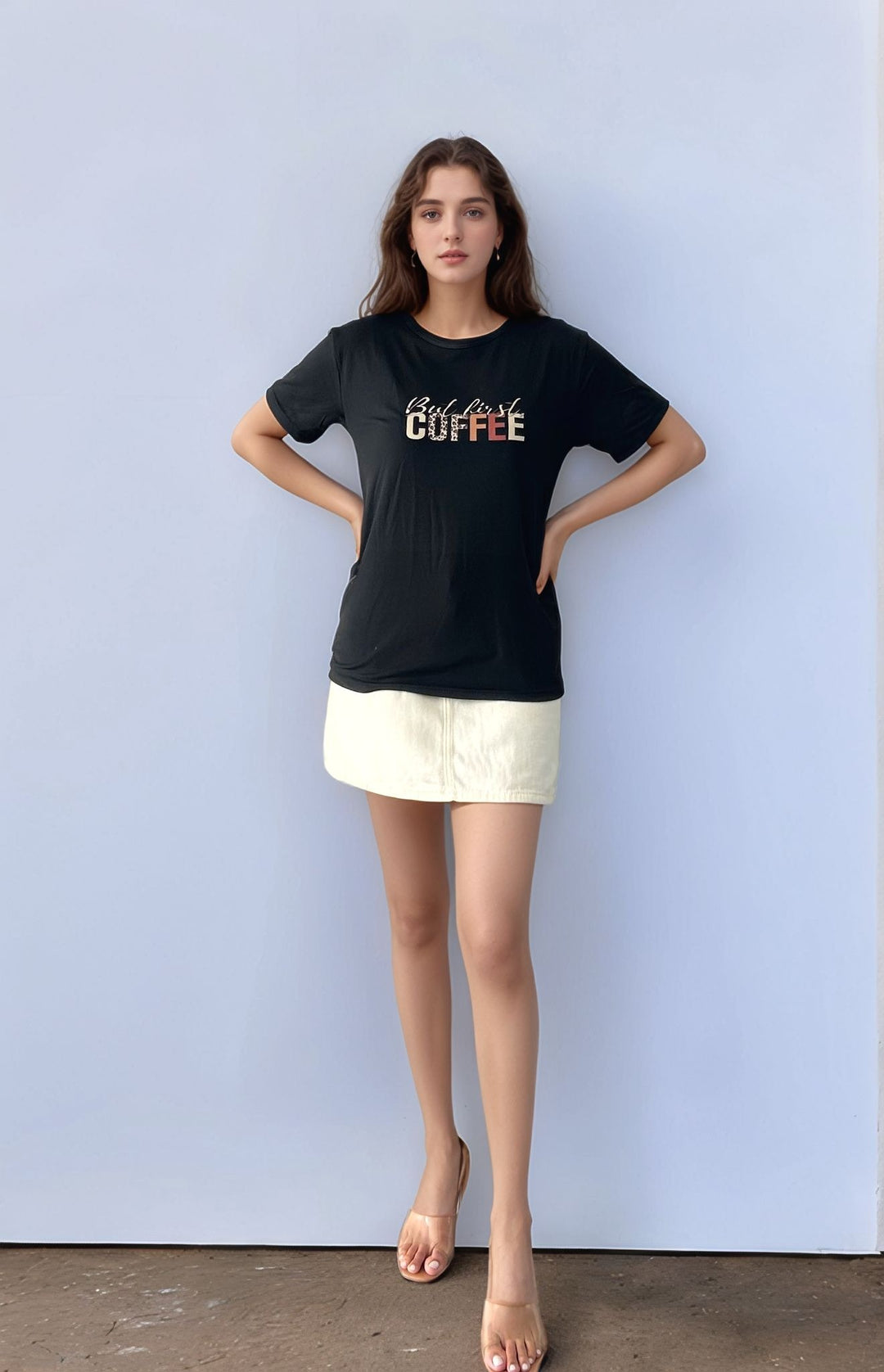Black Regular Graphic T-Shirt