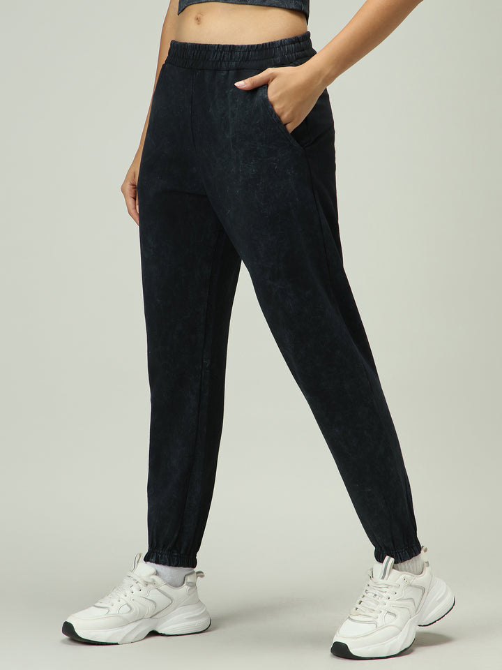 Grey Acid Wash Joggers