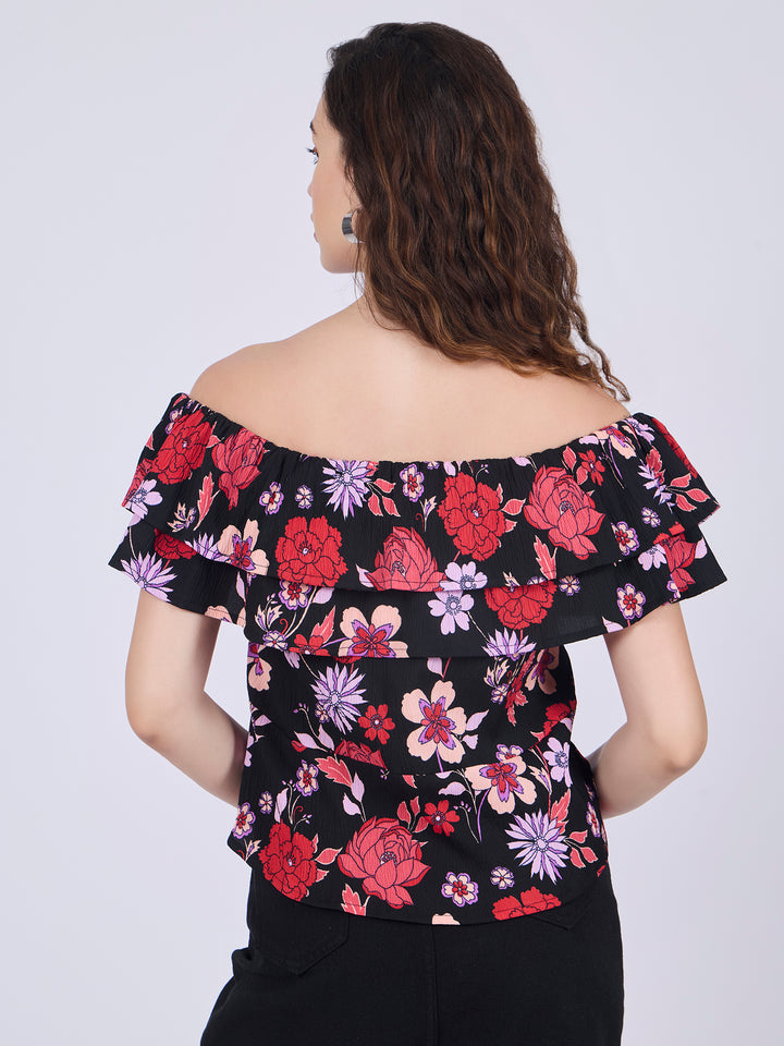 Black Off Shoulder Top