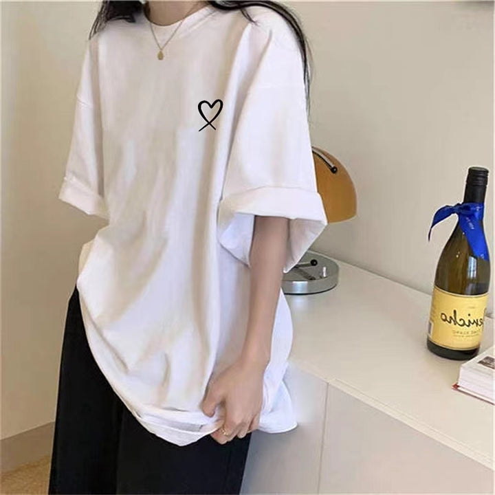 White Graphic Print Tshirt