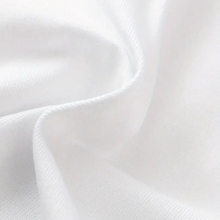 White Chest Print Graphic Tshirt