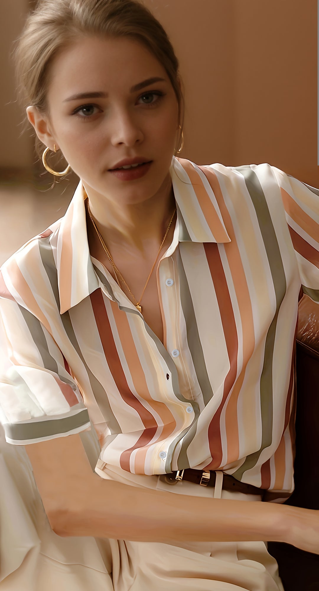 Multi Coloured Stripes Shirt