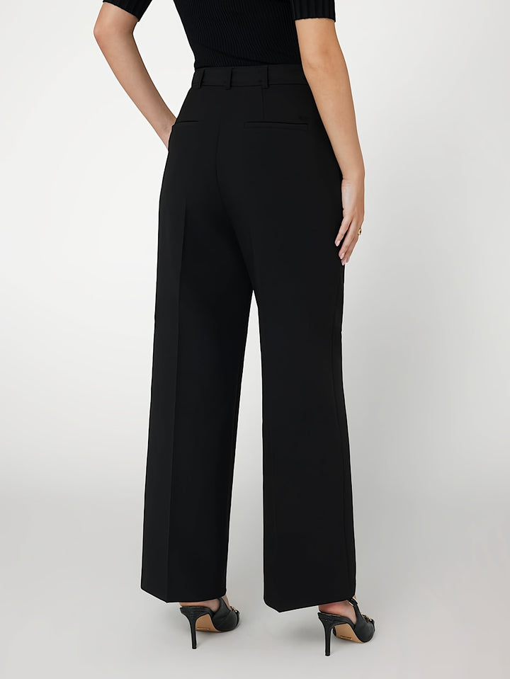 Black  Slim Fit Straight Pant