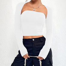 Off White Scoop Sweetheart Neckline Fitted Overlay Style Top