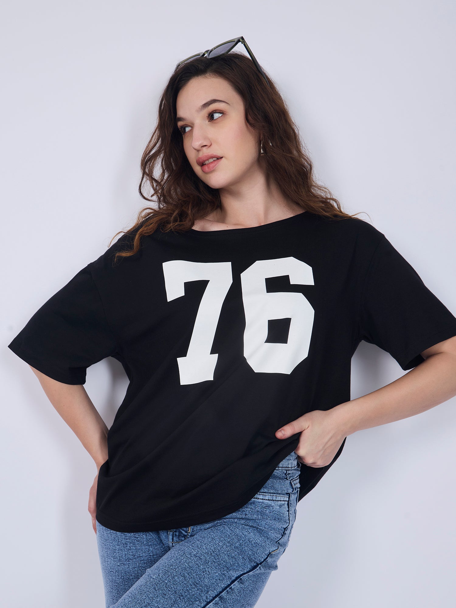 Black Graphic Oversized T-Shirt