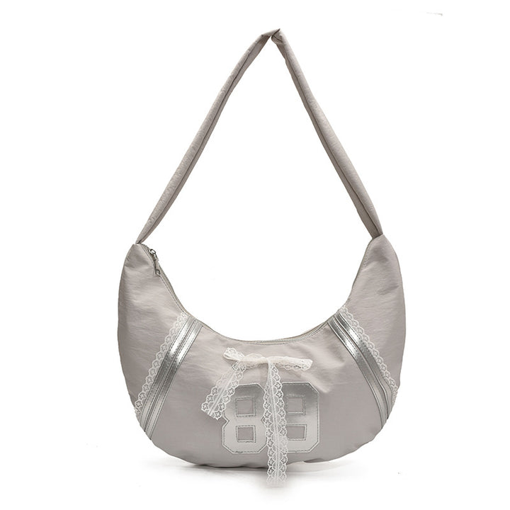 Grey Old School Shoulder Bag