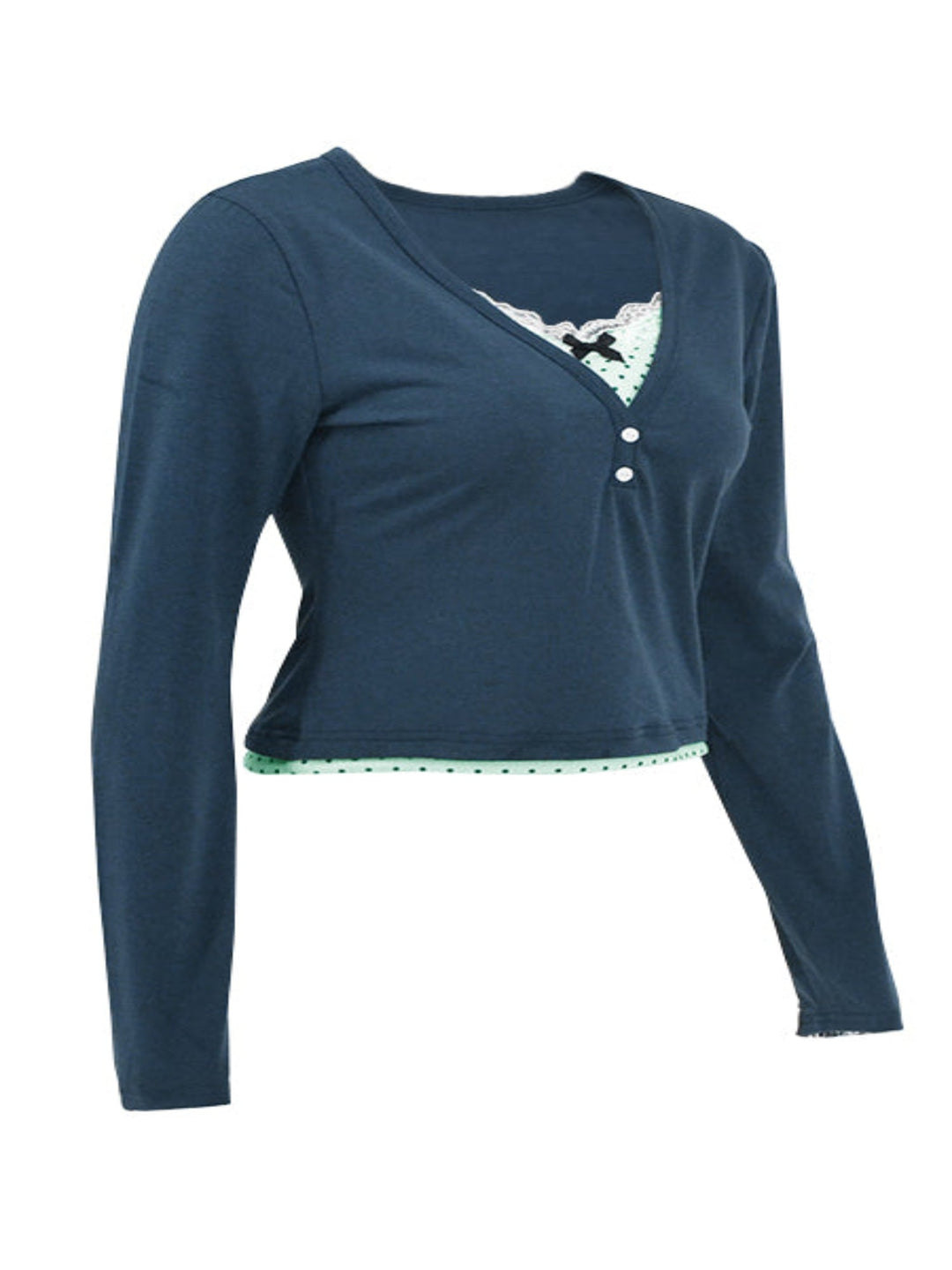 Dual Coloured Fitted Top