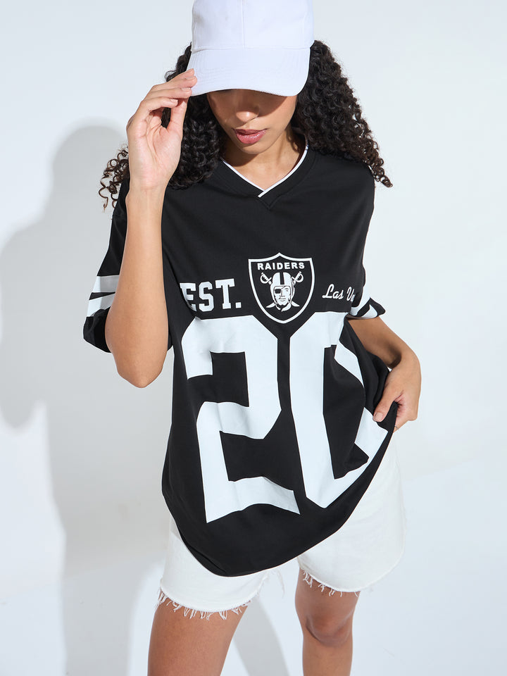 Black Graphic Oversized T-Shirt